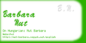 barbara mut business card